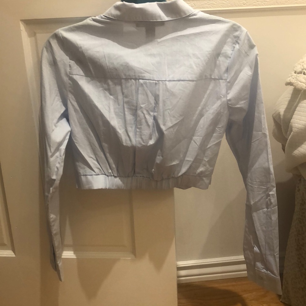 Cropped top button down shirt - Picture 3 of 4